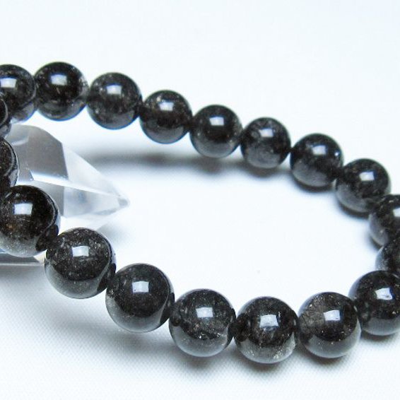 ブラックルチルクォーツ ブレスレット 10mm [t257-8264]