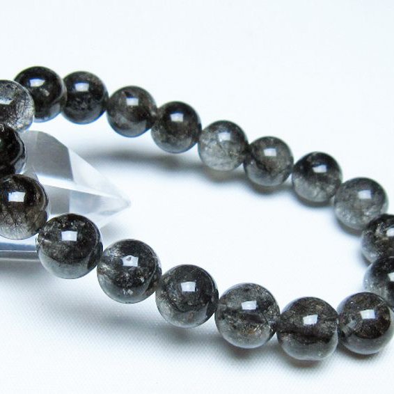 ブラックルチルクォーツ ブレスレット 10mm [t257-8286]