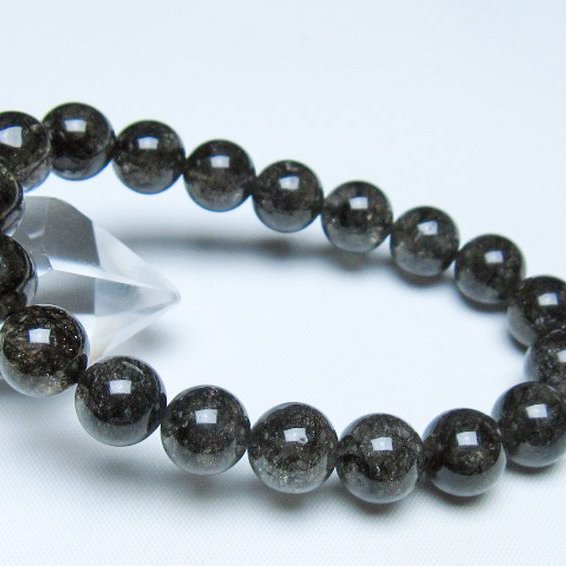 ブラックルチルクォーツ ブレスレット 10mm [t257-8297]