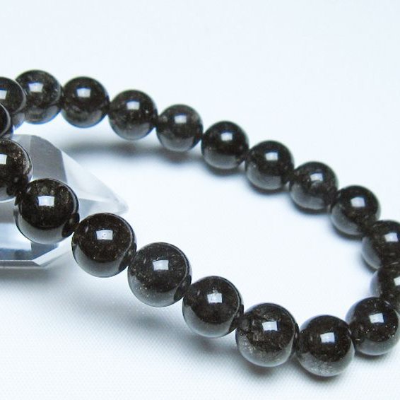 ブラックルチルクォーツ ブレスレット 10mm [t257-8306]