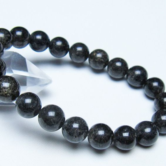 ブラックルチルクォーツ ブレスレット 10mm [t257-8326]