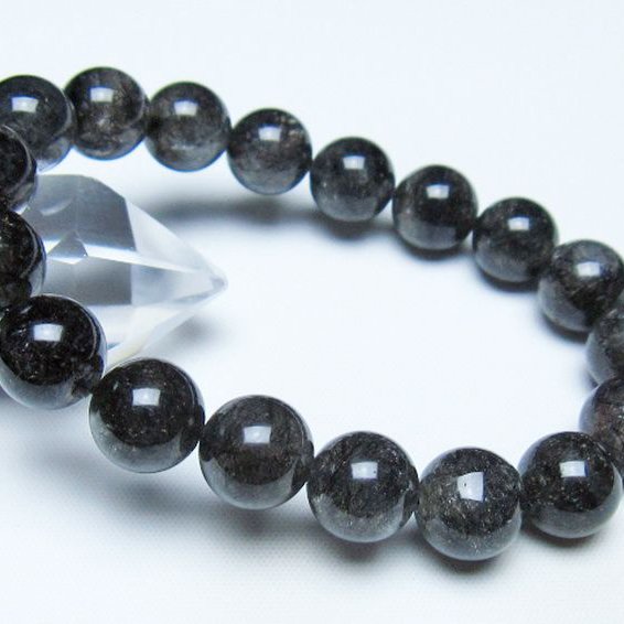 ブラックルチルクォーツ ブレスレット 11mm [t257-8331]