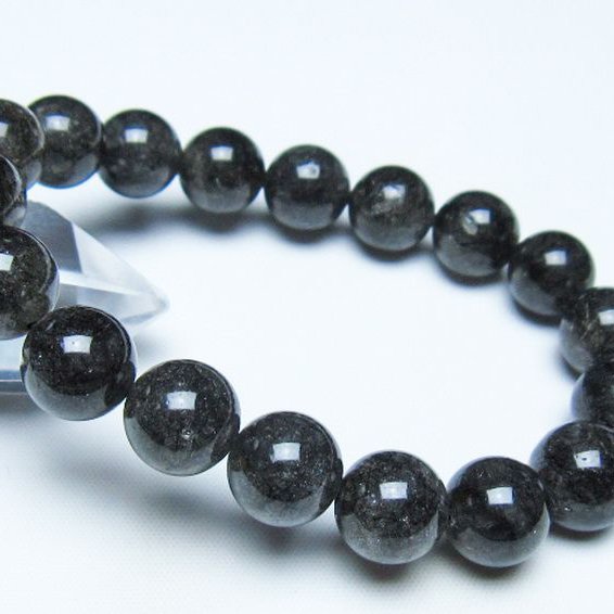 ブラックルチルクォーツ ブレスレット 12mm [t257-8340]