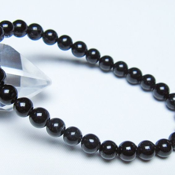 ブラックルチルクォーツ ブレスレット 6mm [t257-8360]