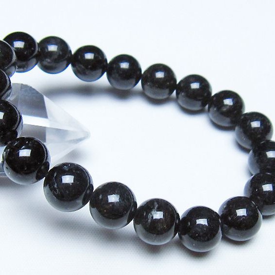 ブラックルチルクォーツ ブレスレット 10mm [t257-8411]
