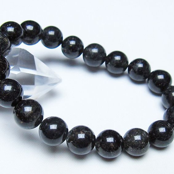 ブラックルチルクォーツ ブレスレット 10mm [t257-8465]