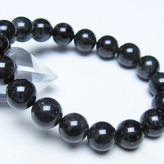 ブラックルチルクォーツ ブレスレット 11mm [t257-8472]