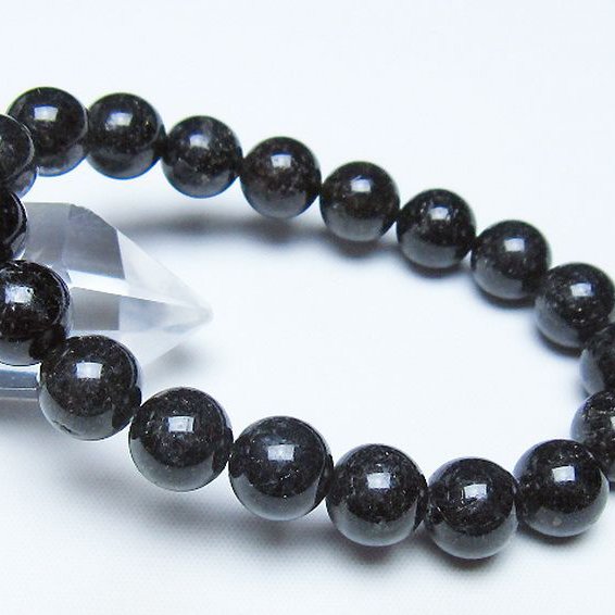 ブラックルチルクォーツ ブレスレット 11mm [t257-8474]