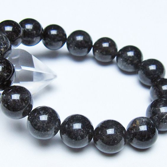 ブラックルチルクォーツ ブレスレット 13mm [t257-8507]