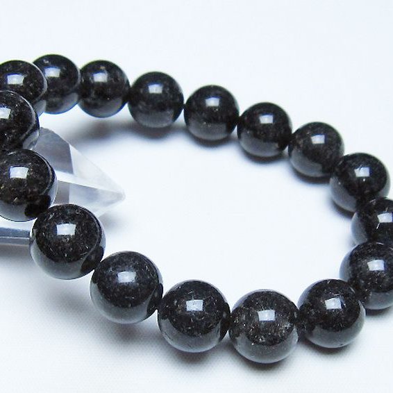 ブラックルチルクォーツ ブレスレット 12mm [t257-8510]