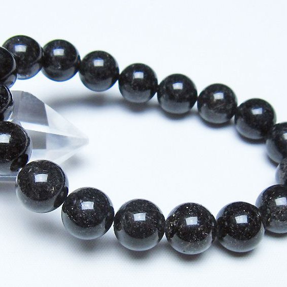 ブラックルチルクォーツ ブレスレット 12mm [t257-8518]