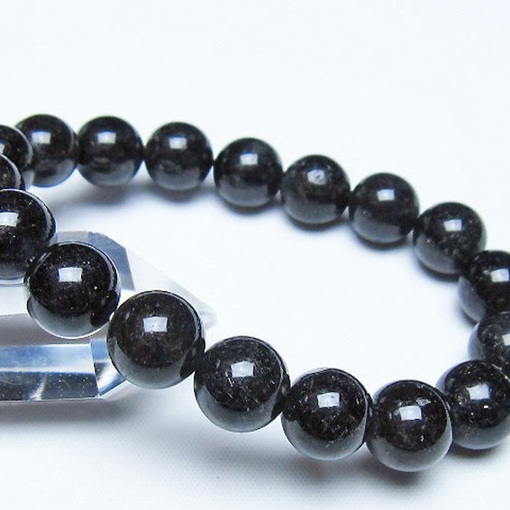 ブラックルチルクォーツ ブレスレット 11mm [t257-8519]