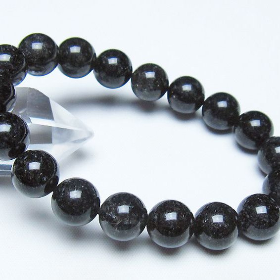 ブラックルチルクォーツ ブレスレット 11mm [t257-8526]