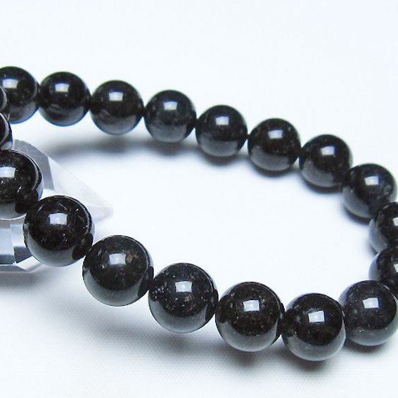ブラックルチルクォーツ ブレスレット 11mm [t257-8536]