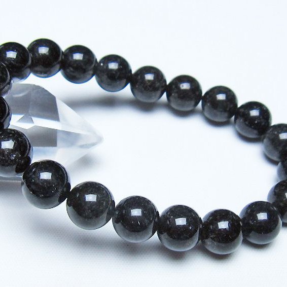 ブラックルチルクォーツ ブレスレット 10mm [t257-8545]