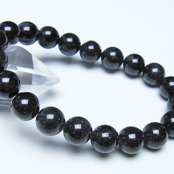 ブラックルチルクォーツ ブレスレット 10mm [t257-8565]
