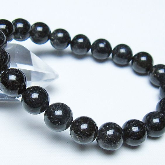 ブラックルチルクォーツ ブレスレット 10mm [t257-8566]