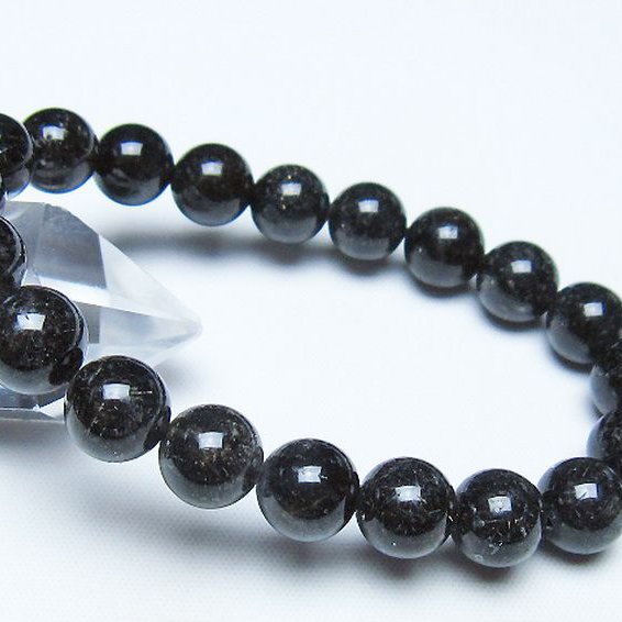 ブラックルチルクォーツ ブレスレット 10mm [t257-8574]