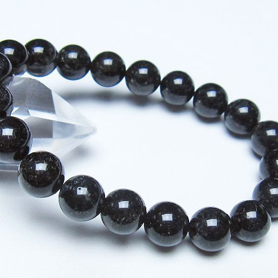 ブラックルチルクォーツ ブレスレット 10mm [t257-8576]