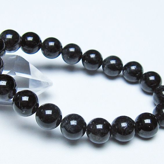 ブラックルチルクォーツ ブレスレット 11mm [t257-8585]