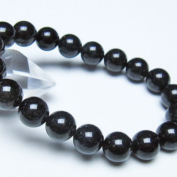 ブラックルチルクォーツ ブレスレット 10mm [t257-8589]