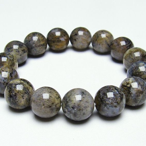 ルチルインアゲート ブレスレット 14mm [T258-1896]