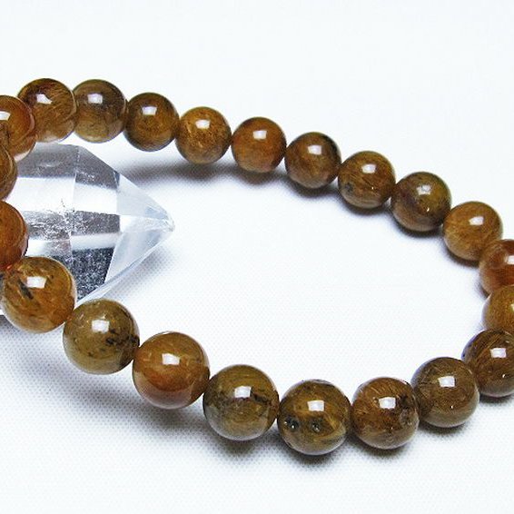 ルチルインアゲート ブレスレット 9mm [T258-1914]