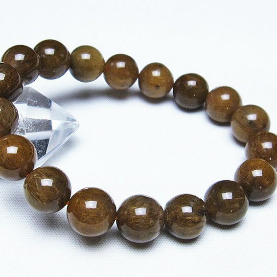 ルチルインアゲート ブレスレット 11mm [T258-1918]