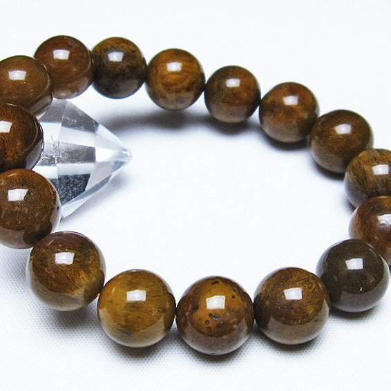 ルチルインアゲート ブレスレット 13mm [T258-1944]