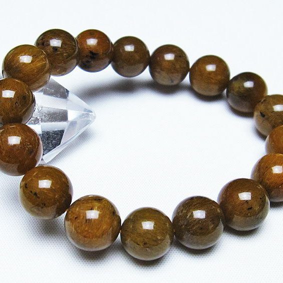 ルチルインアゲート ブレスレット 12mm [T258-1949]