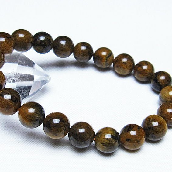 ルチルインアゲート ブレスレット 10mm [T258-1958]