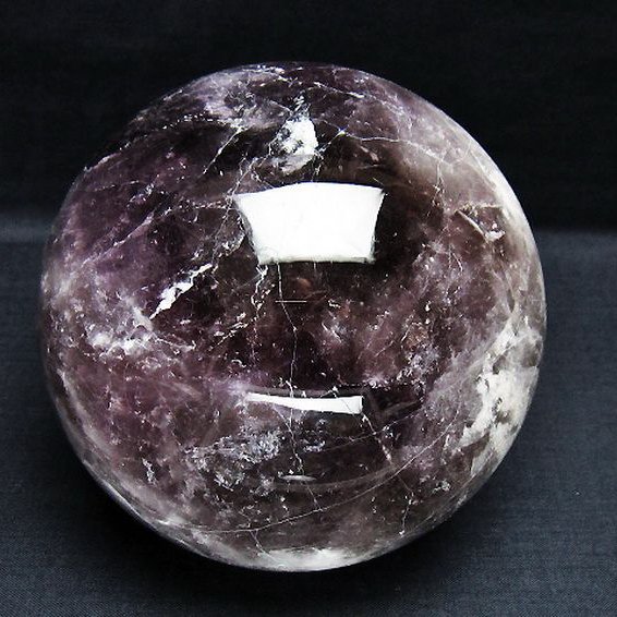 1.9Kg アメジスト 丸玉 115mm [T259-13137]