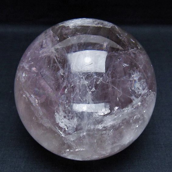 アメジスト　玉 8Kg アメジスト笑口丸玉205mm[T610-11939]