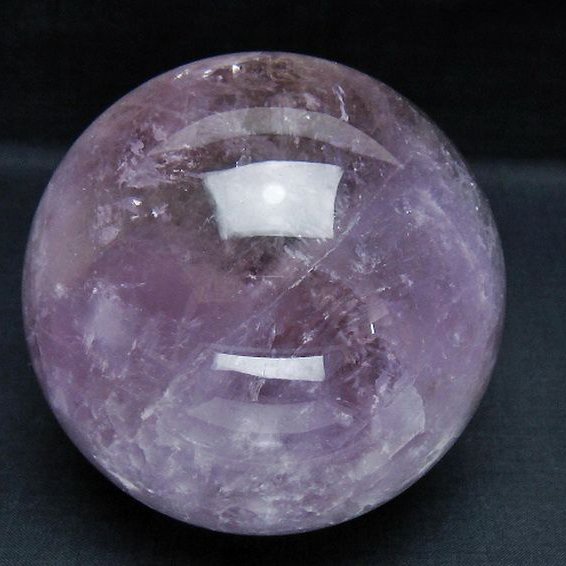 1.2Kg アメジスト 丸玉 95mm [T259-13247]