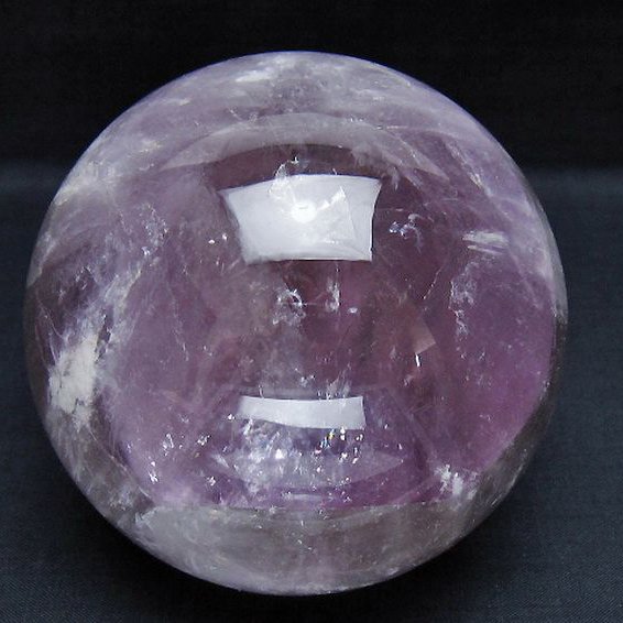 1.3Kg アメジスト 丸玉 95mm [T259-13260]