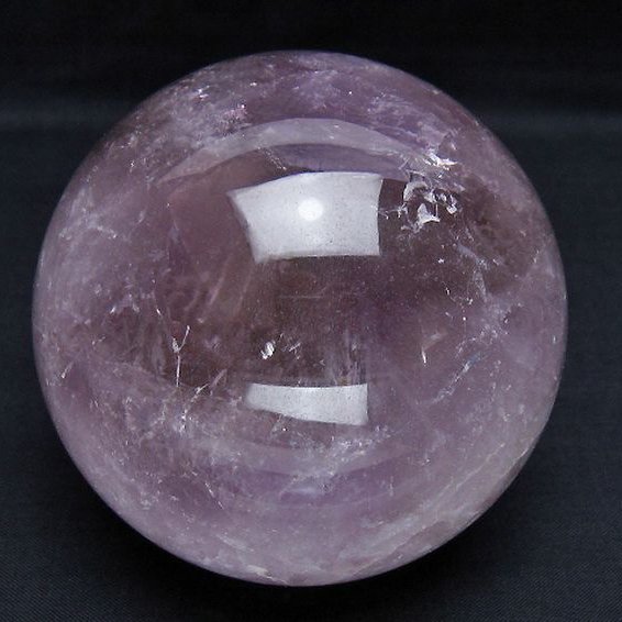 虹入り アメジスト 丸玉 85mm [t259-13558]