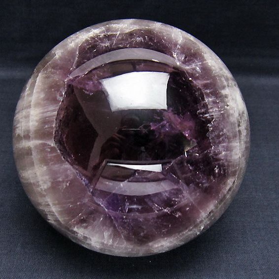 1.1Kg アメジスト 丸玉 92mm [t259-13566]