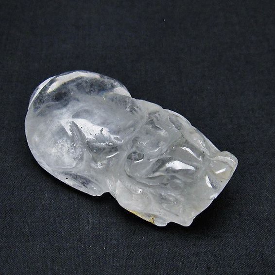 ヒマラヤ水晶 ヒキュウ 貔貅 置物[T261-1187]