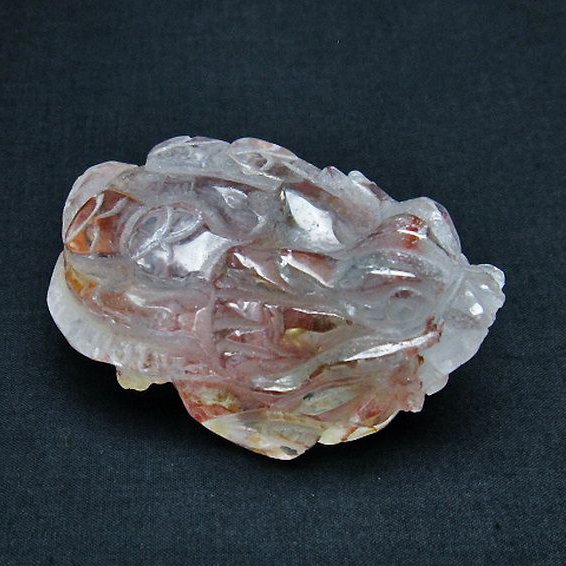 ヒマラヤ水晶龍亀 置物 [t261-1199]