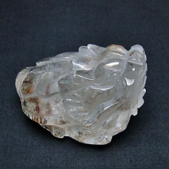 ヒマラヤ水晶 ガーデン入り 龍亀 置物 [t261-1202]