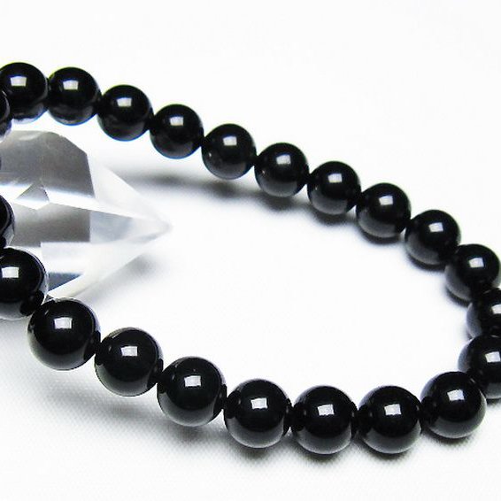 ゴールドキャッツアイオブシディアン ブレスレット 8mm [T265-1730]