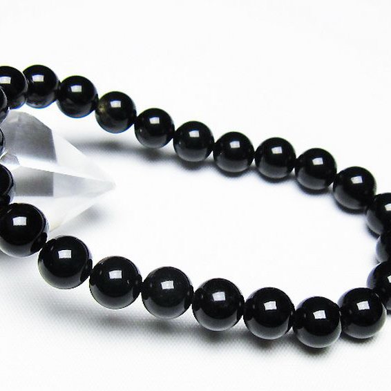 ゴールドキャッツアイオブシディアン ブレスレット 8mm [T265-1790]