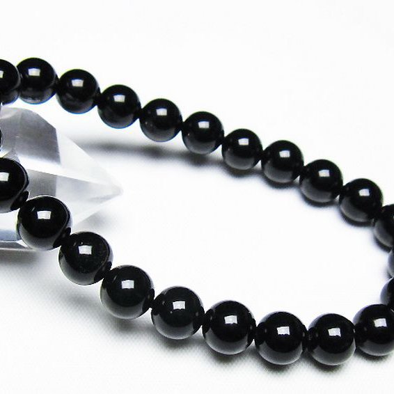 ゴールドキャッツアイオブシディアン ブレスレット 8mm [T265-1945]