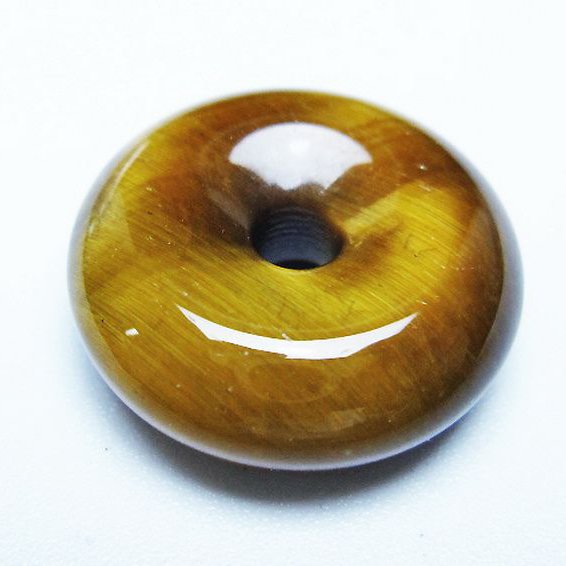 タイガーアイ※黄虎目石平安扣[T267-1096]