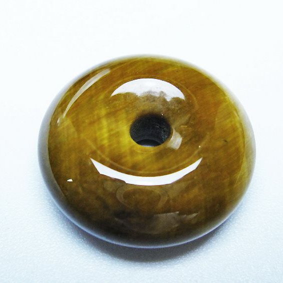 タイガーアイ※黄虎目石平安扣[T267-1119]