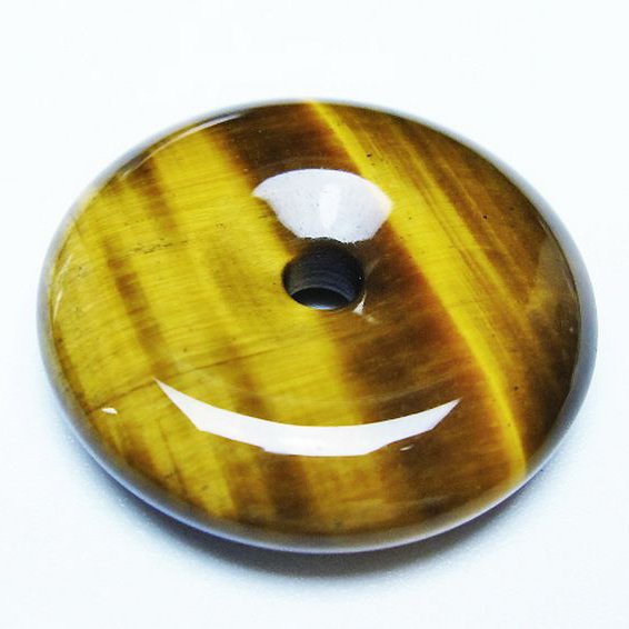 タイガーアイ※黄虎目石平安扣[T267-1162]