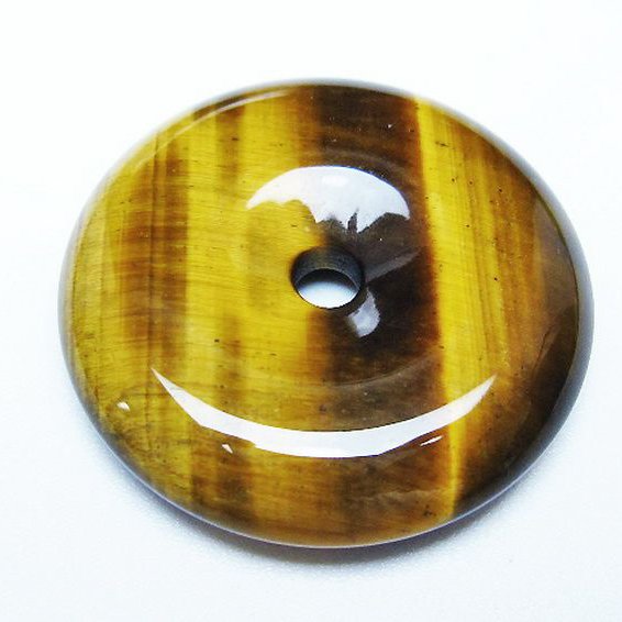 タイガーアイ※黄虎目石平安扣[T267-1188]