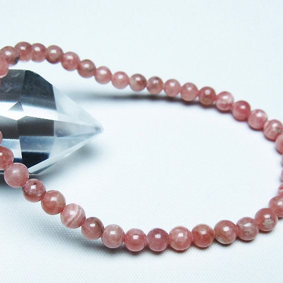 インカローズ ロードクロサイト ブレスレット 5mm [T27-2598]