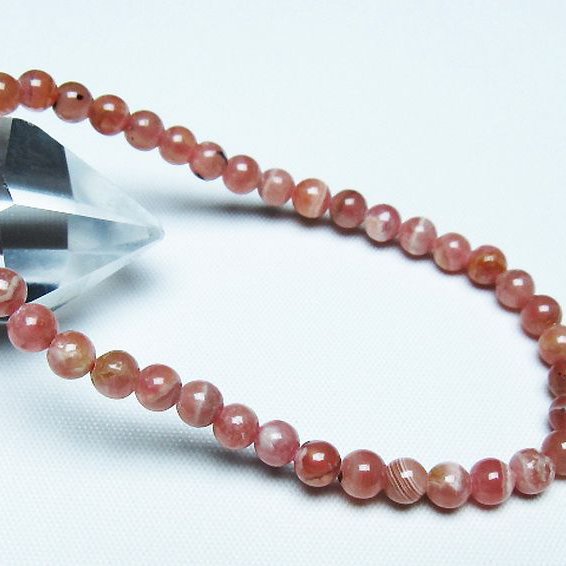 インカローズ ロードクロサイト ブレスレット 5mm [t27-2627]