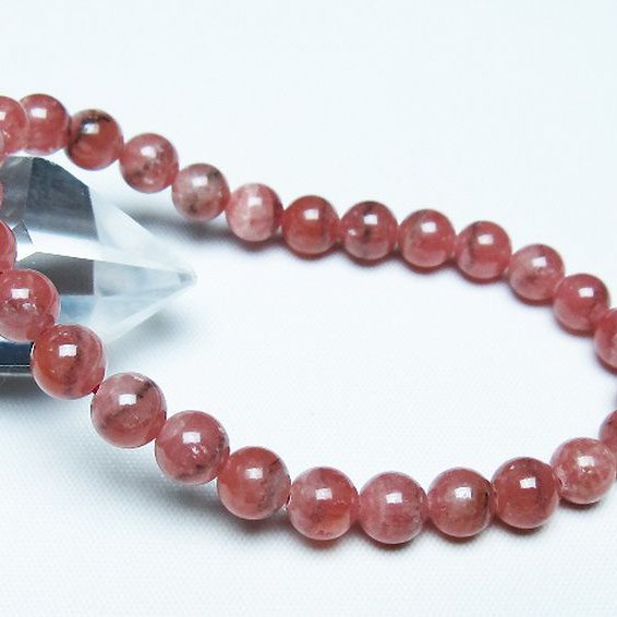 インカローズ ロードクロサイト ブレスレット 7mm [t27-2679]